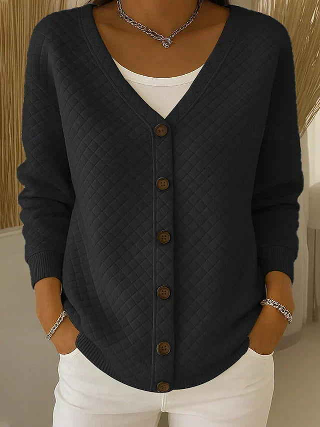 Eleonora | Quilted Cardigan with Buttons