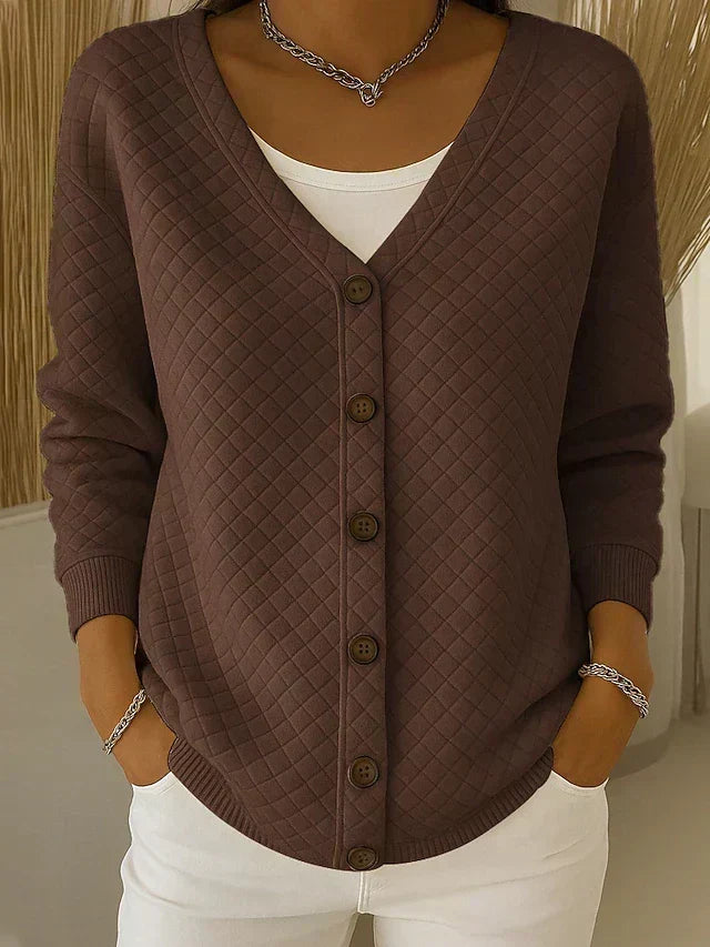 Eleonora | Quilted Cardigan with Buttons