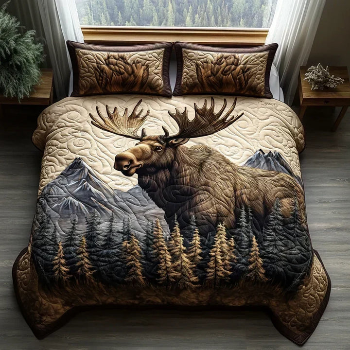 Quilted Bed Set 3 Pieces – Forest Animals