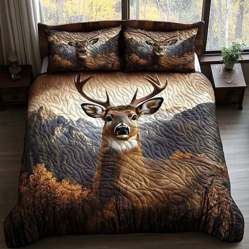 Quilted Bed Set 3 Pieces – Forest Animals