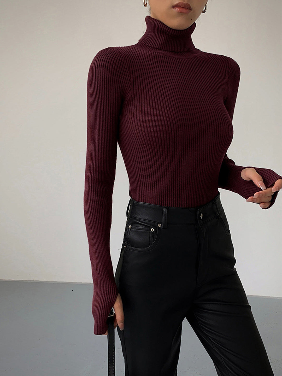 Greer | Ribbed Turtleneck Sweater
