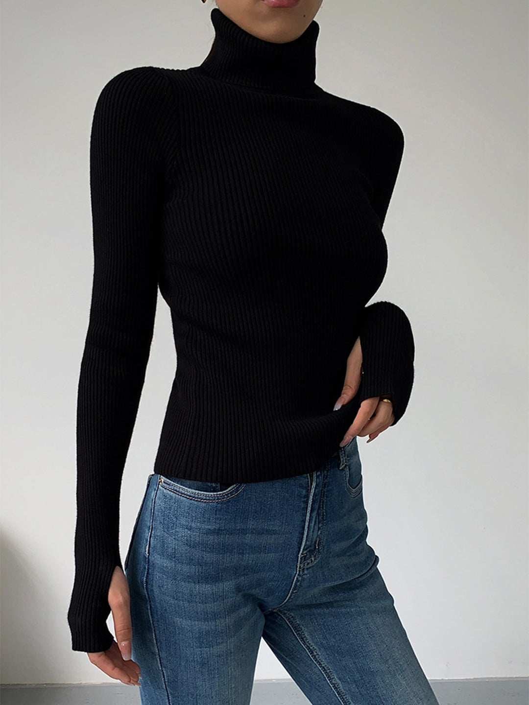 Greer | Ribbed Turtleneck Sweater