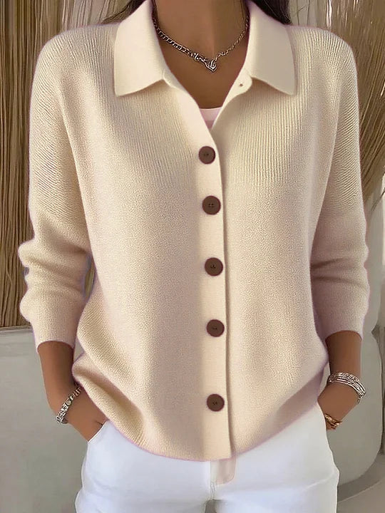 Fosca | Cardigan with Collar and Buttons