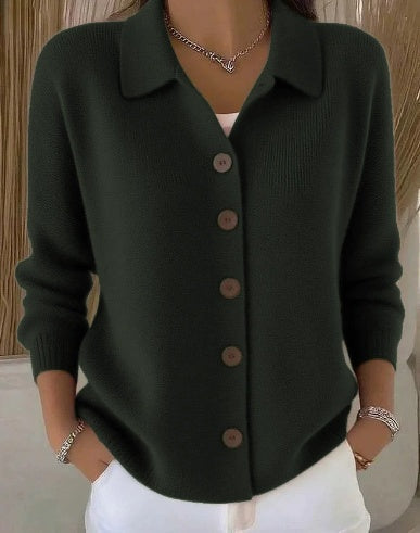 Fosca | Cardigan with Collar and Buttons