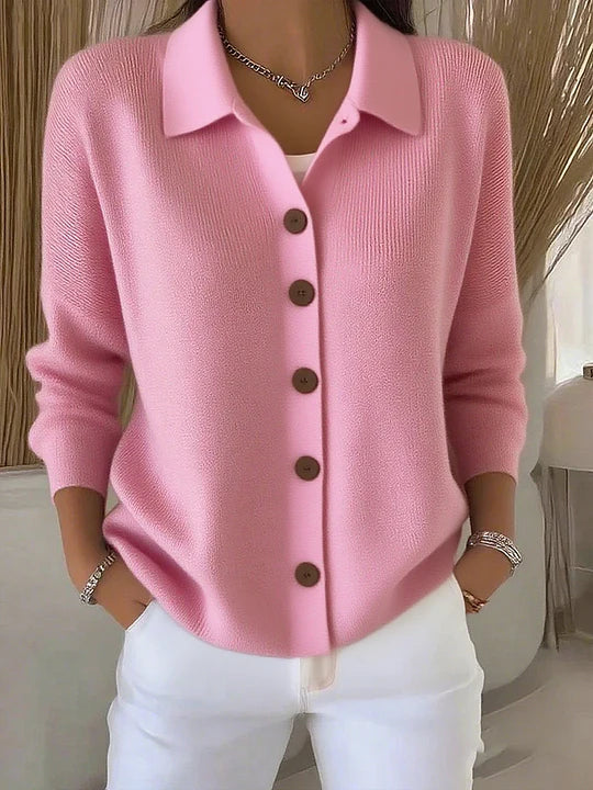 Fosca | Cardigan with Collar and Buttons