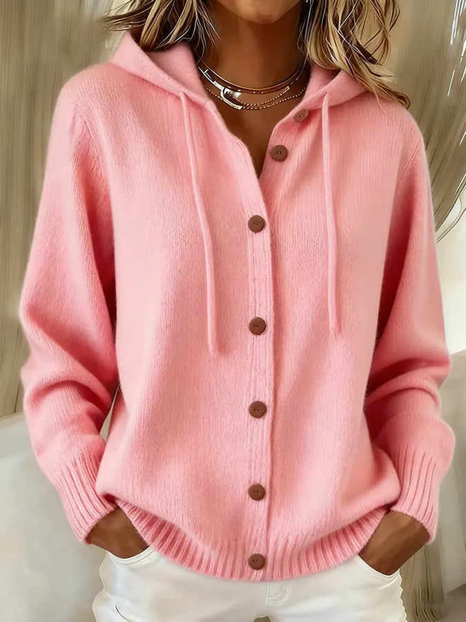 Bettina | Hooded Cardigan with Buttons