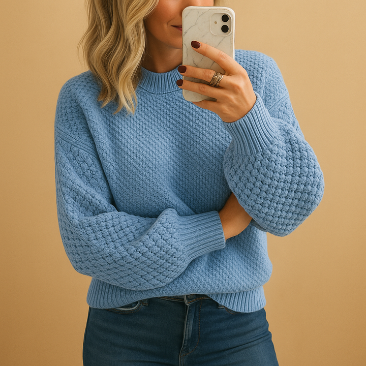 Eloise | Textured Crewneck Sweater