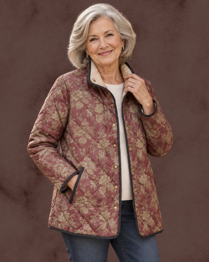 Veradette™ | Retro Floral Print Jacket
