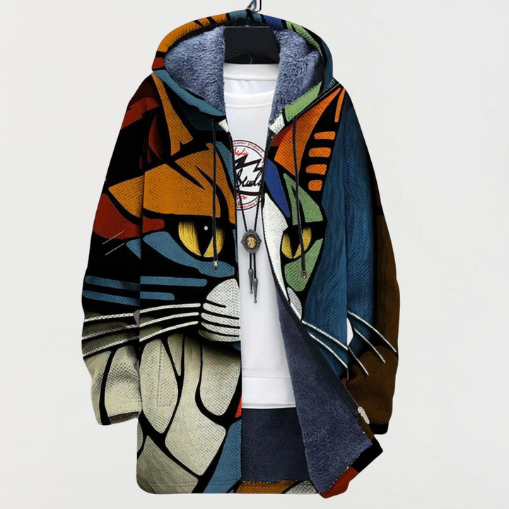 Darcy | Cat Head Pattern Cardigan