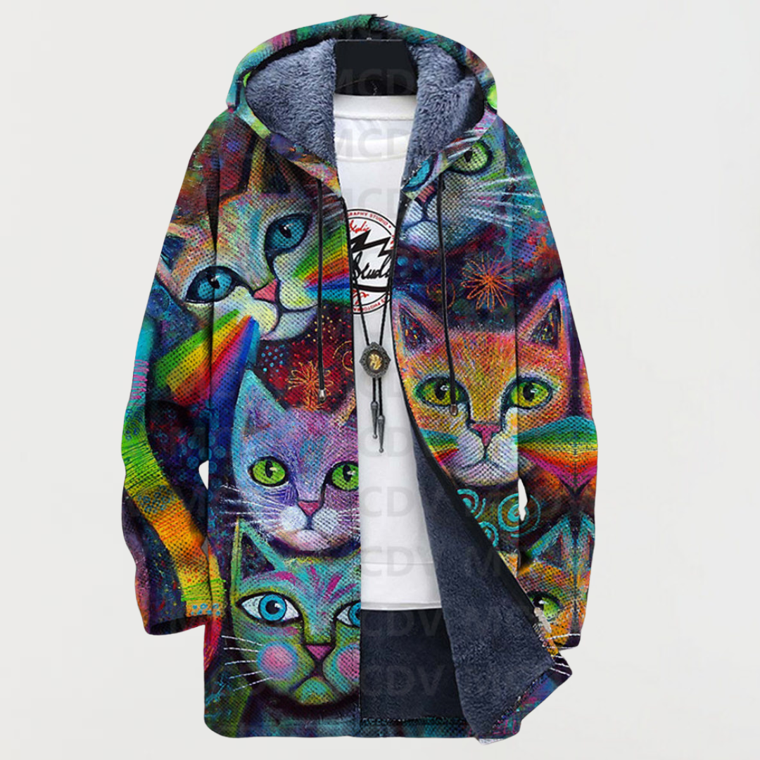 Finley | Sweatshirt Cat Rainbow