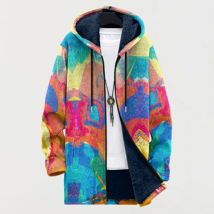Emery | Hoodie with Colorful Artistic Pattern
