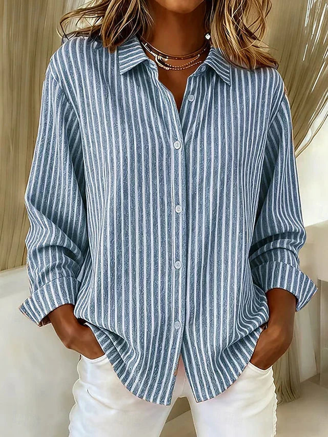 Ginevra | Striped Shirt with Buttons