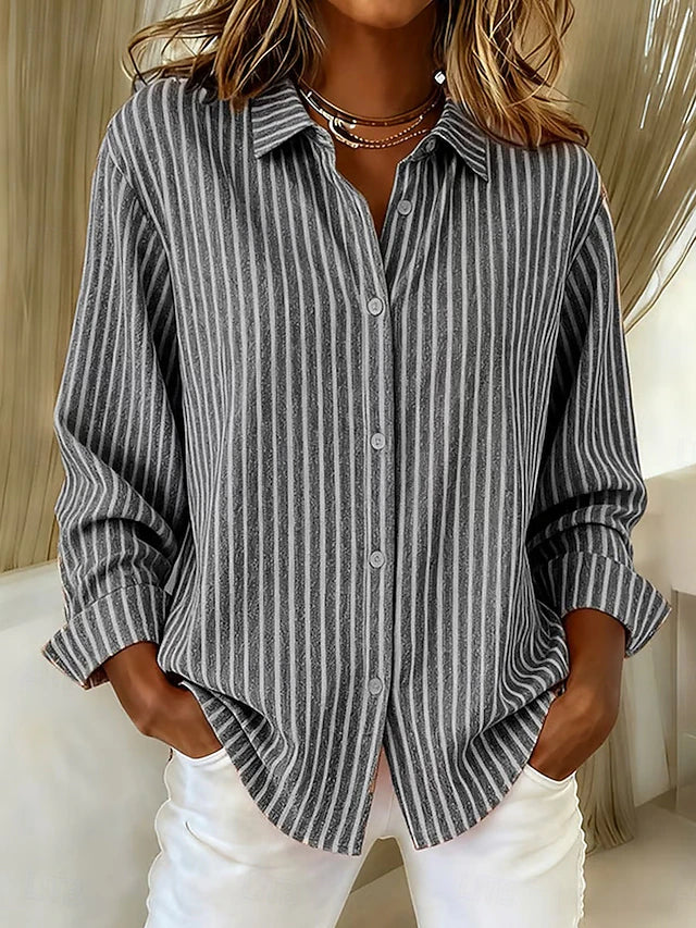 Ginevra | Striped Shirt with Buttons