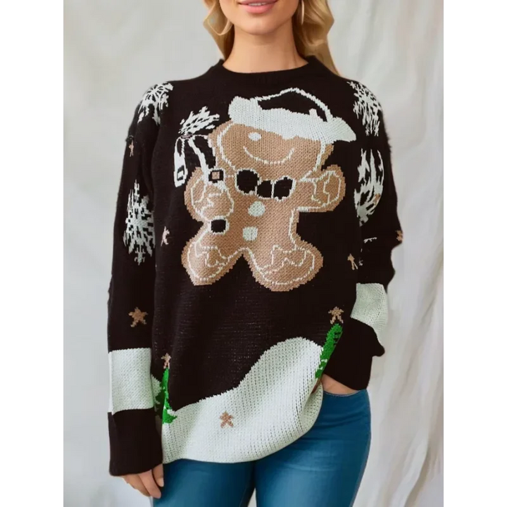 Marlow | Gingerbread Christmas Sweater