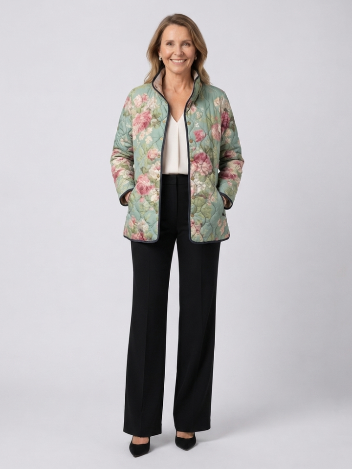 DELACROIX | Padded Jacket with Light Old Roses