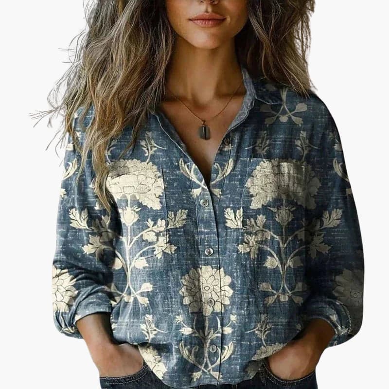 Women's Blouse | Long Sleeve Paisley