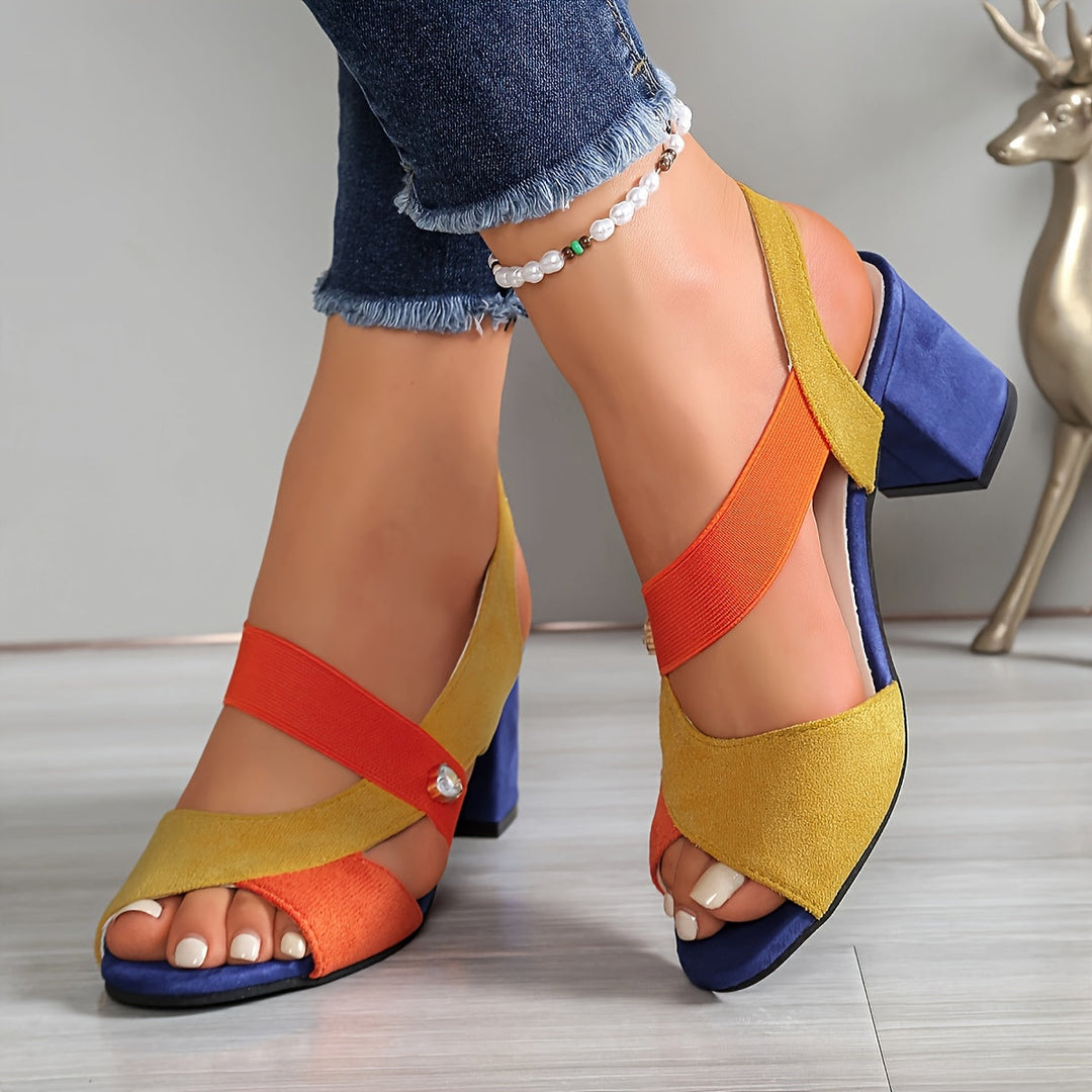 Belle™ | Cross Strap Comfort Heels