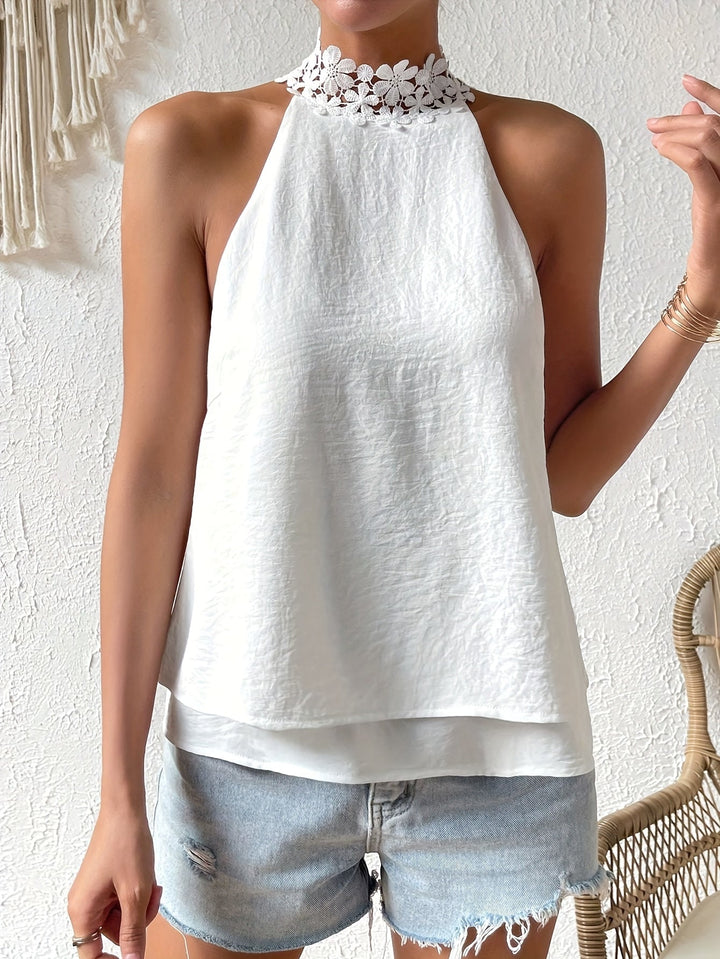 Women's Going Out Top | Halter Floral