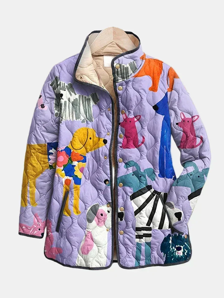 DELACROIX | Quilted Jacket Little Dogs Michèle