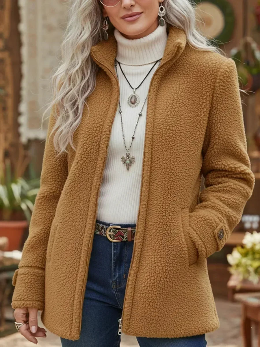 Judith | Cozy Stand-Collar Full-Zip Jacket