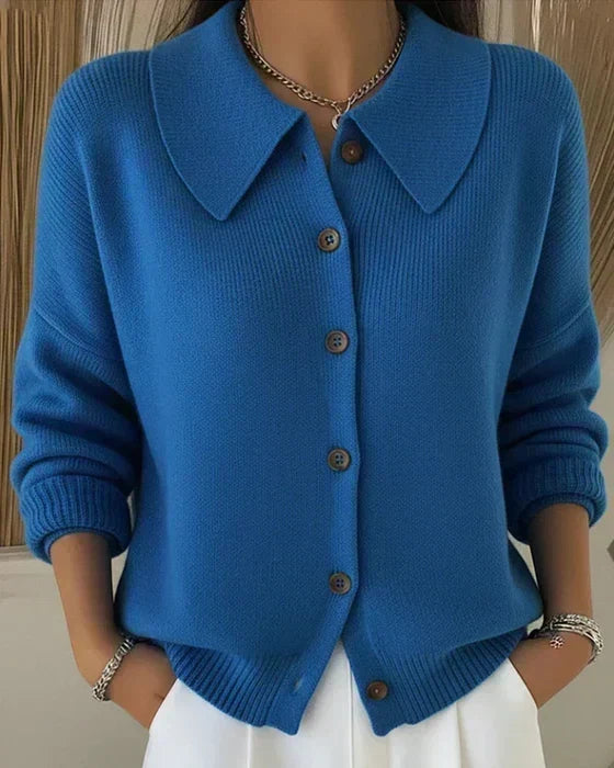 Velia | Shirt Collar Cardigan