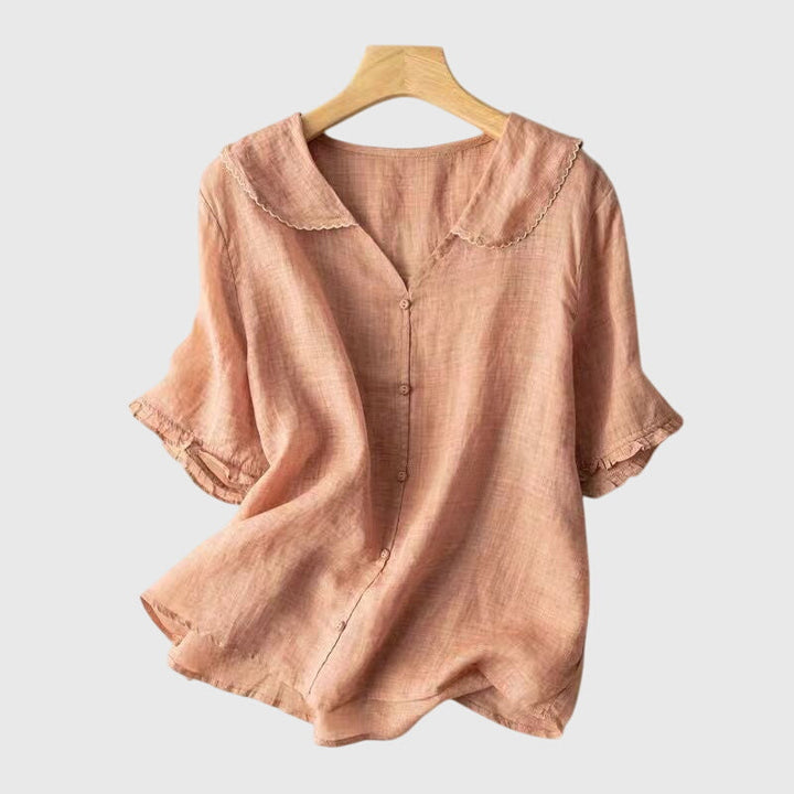 Women's Blouse | Short Sleeve Rounded
