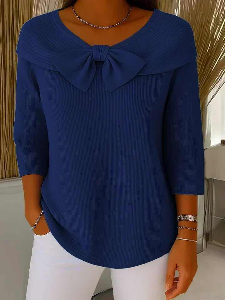 Teresina | Sweater with Bow and Round Neck