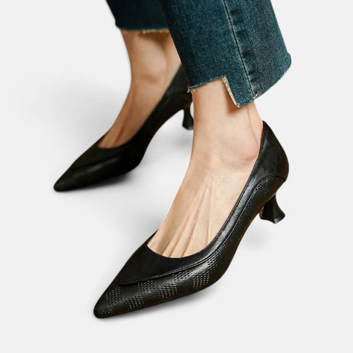 Claire™ | Leather Heels
