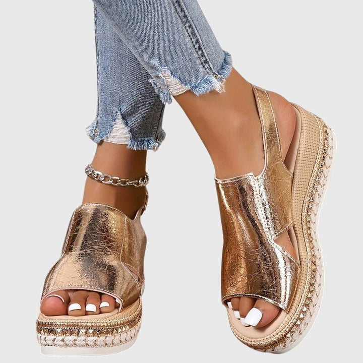 Celestia™ | Metallic Platform Sandals