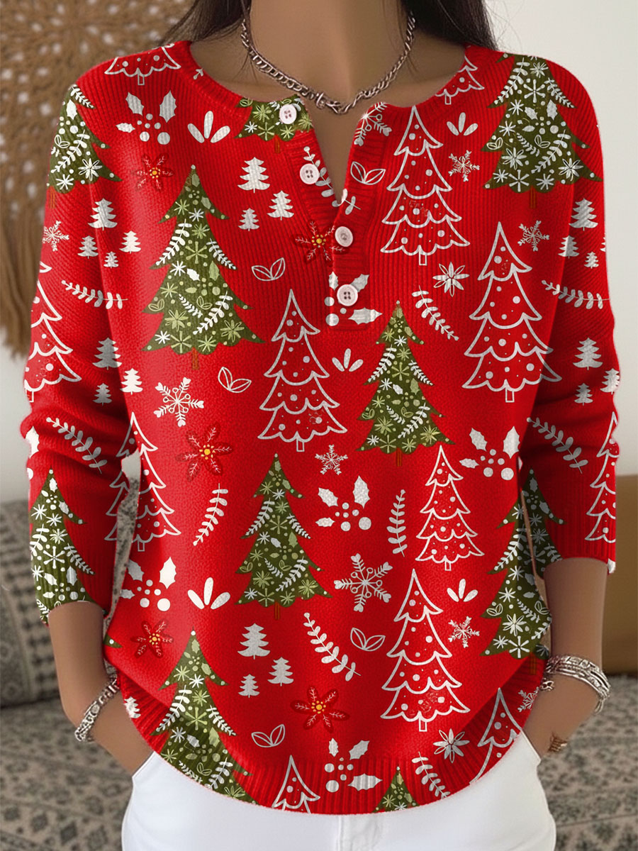 Women's Blouse | Holiday Print