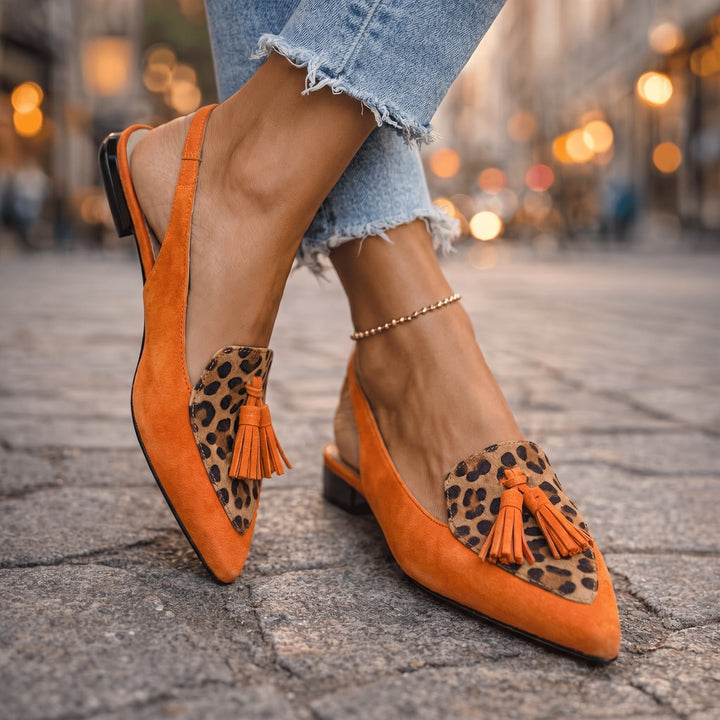 Amélie | Women's Strappy Sandals with Fringe