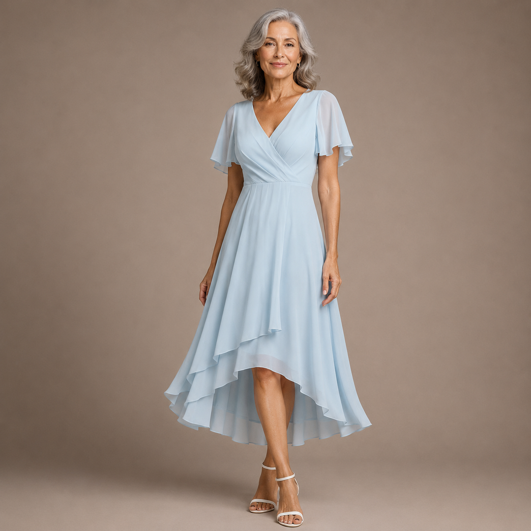 Aria™ | Elegant Butterfly Sleeve Maxi Dress