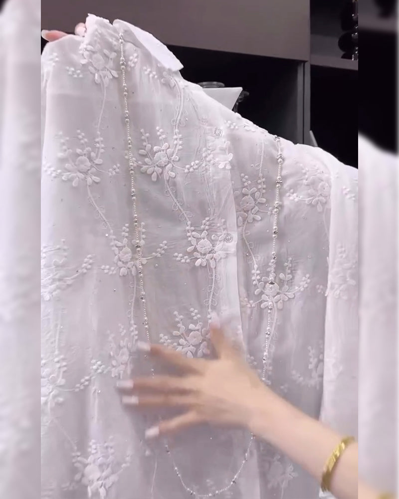 Women's Blouse | Floral Embroidered