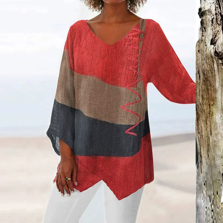Women's Blouse | Block V-Neck
