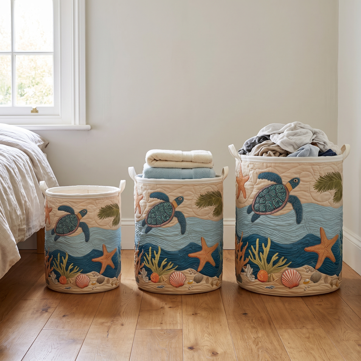 Pearl | Coastal Harmony Laundry Basket
