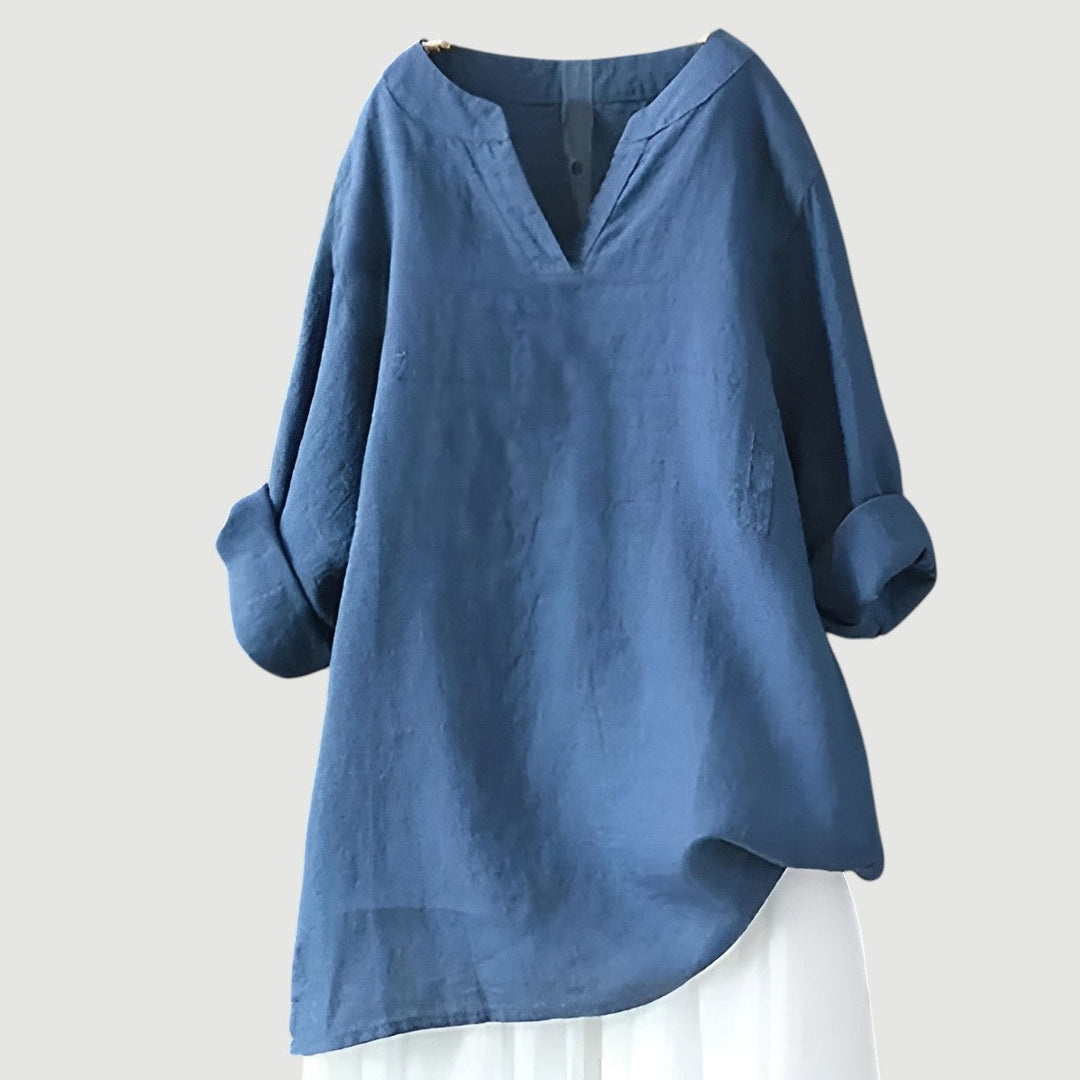Women’s Blouse | Long Sleeve V-Neck