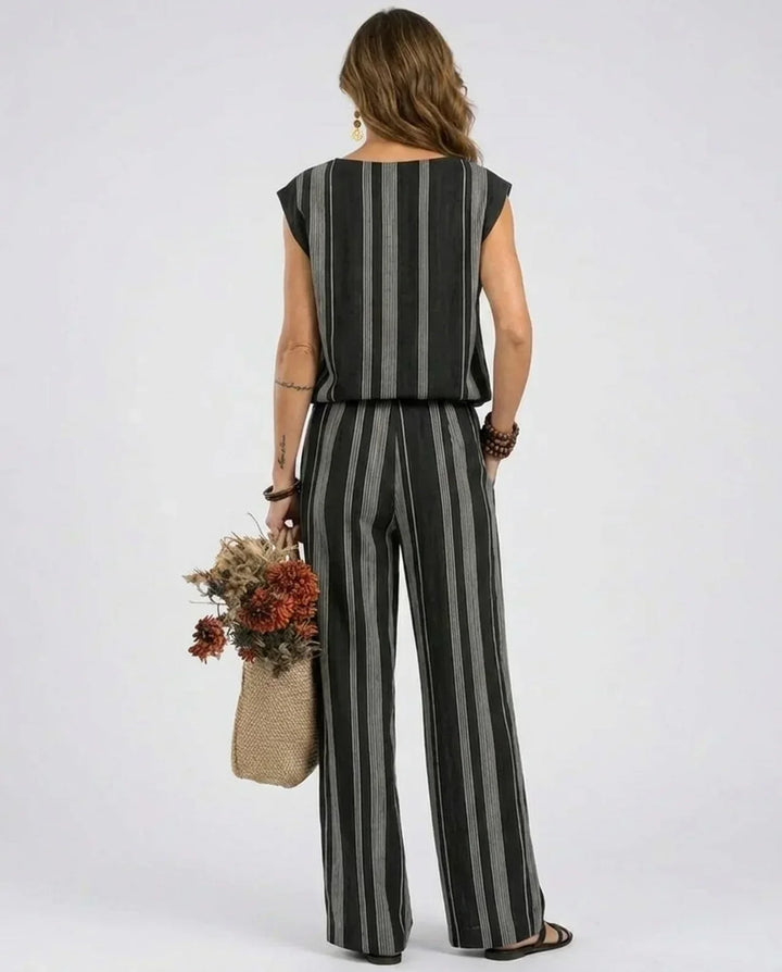 Alessia - Elegant Striped Two-Piece Set