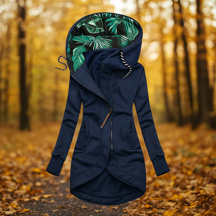 Harriet™ | Floral Lined Hooded Coat