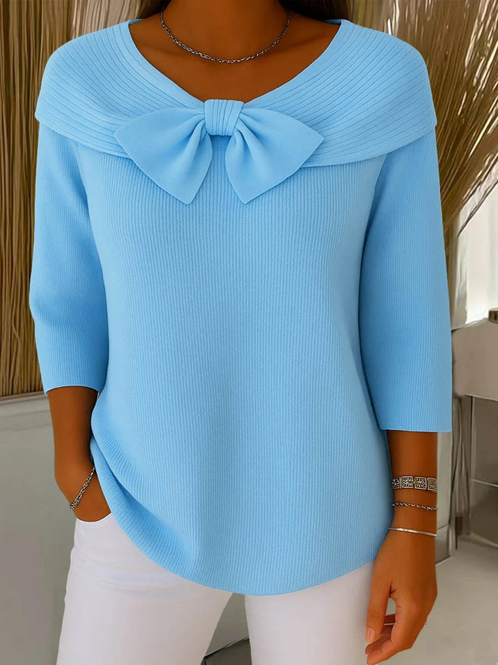 Teresina | Sweater with Bow and Round Neck