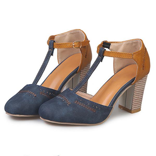 Lorette™ | Block Heel T-Strap Mary Jane Heels