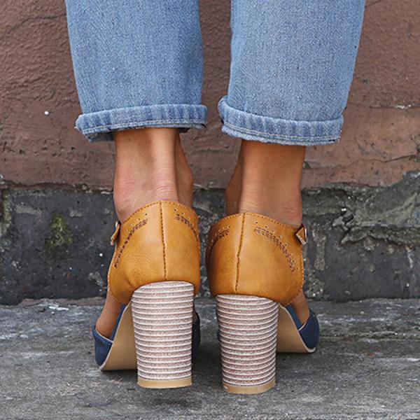 Lorette™ | Block Heel T-Strap Mary Jane Heels