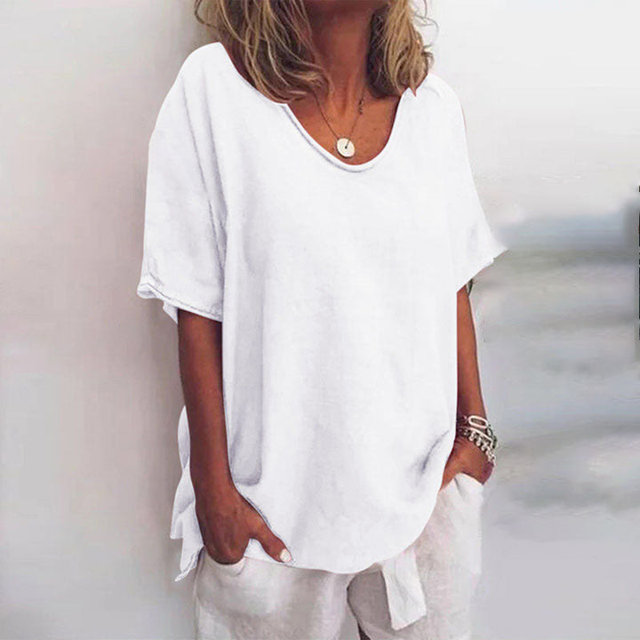 Women's Blouse | Scoop Neck Loose Fit
