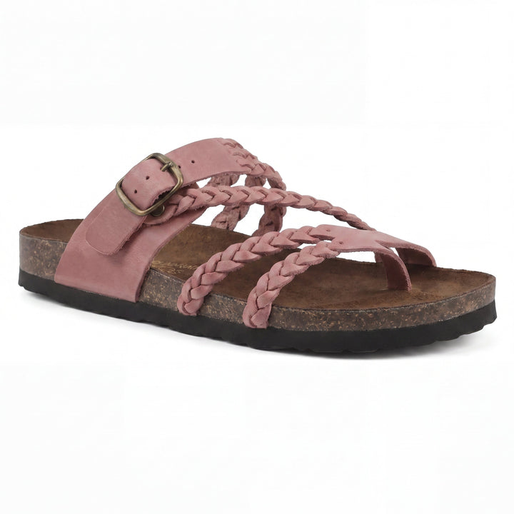 Hayleigh™ | Braided Cork Footbed Sandals
