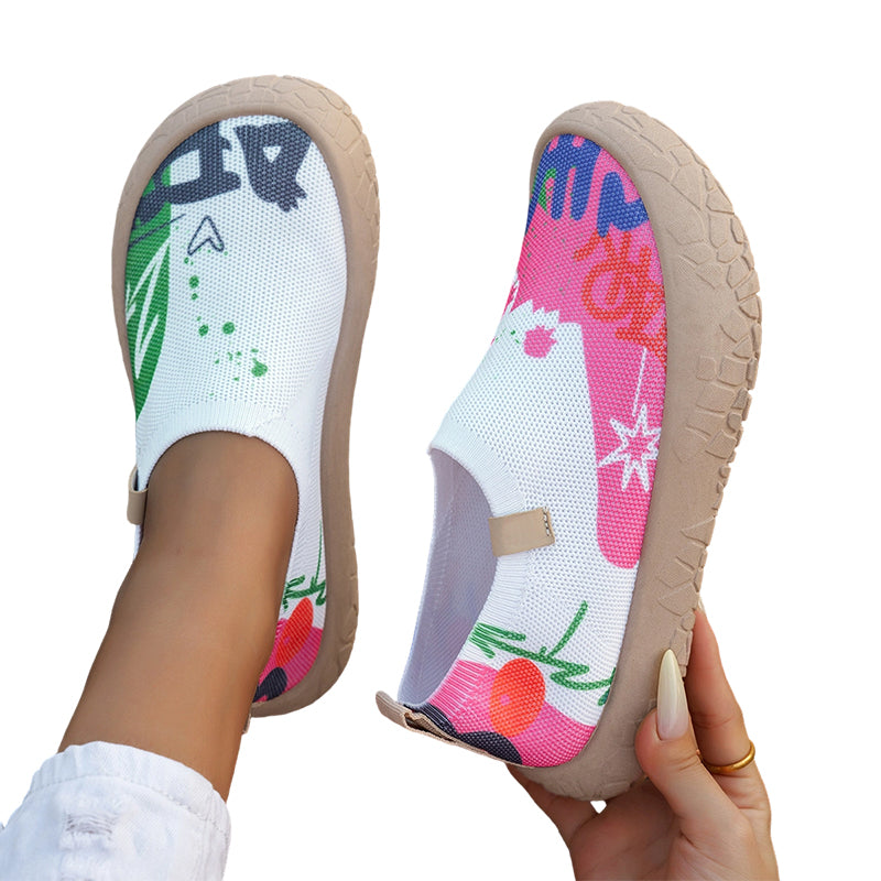 Sophia™ | Artistic Print Slip-On with Soft Sole