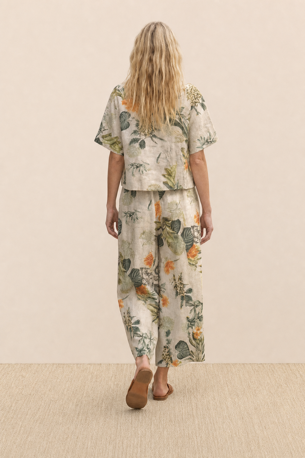 Bertille™ | Floral Two-Piece Wide-Leg Set