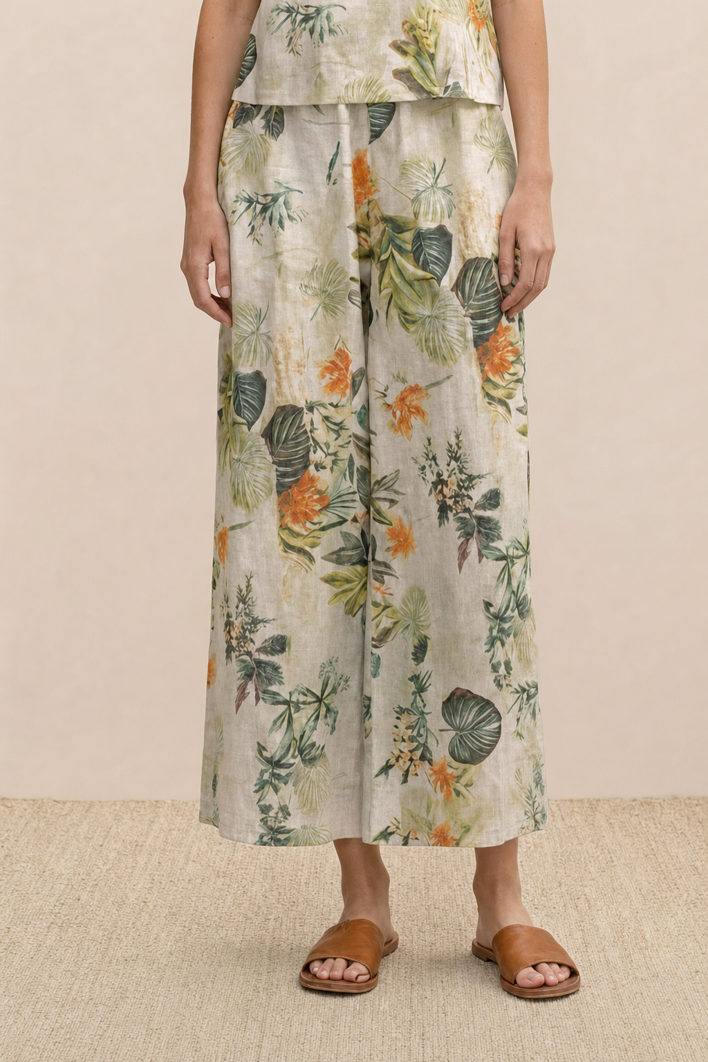 Bertille™ | Floral Two-Piece Wide-Leg Set