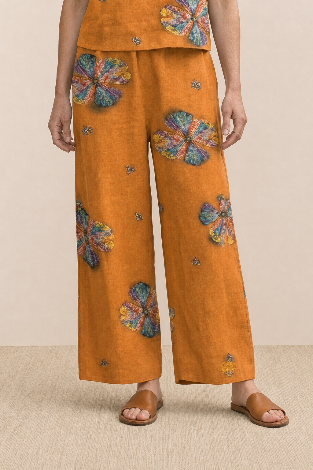 Bertille™ | Floral Two-Piece Wide-Leg Set