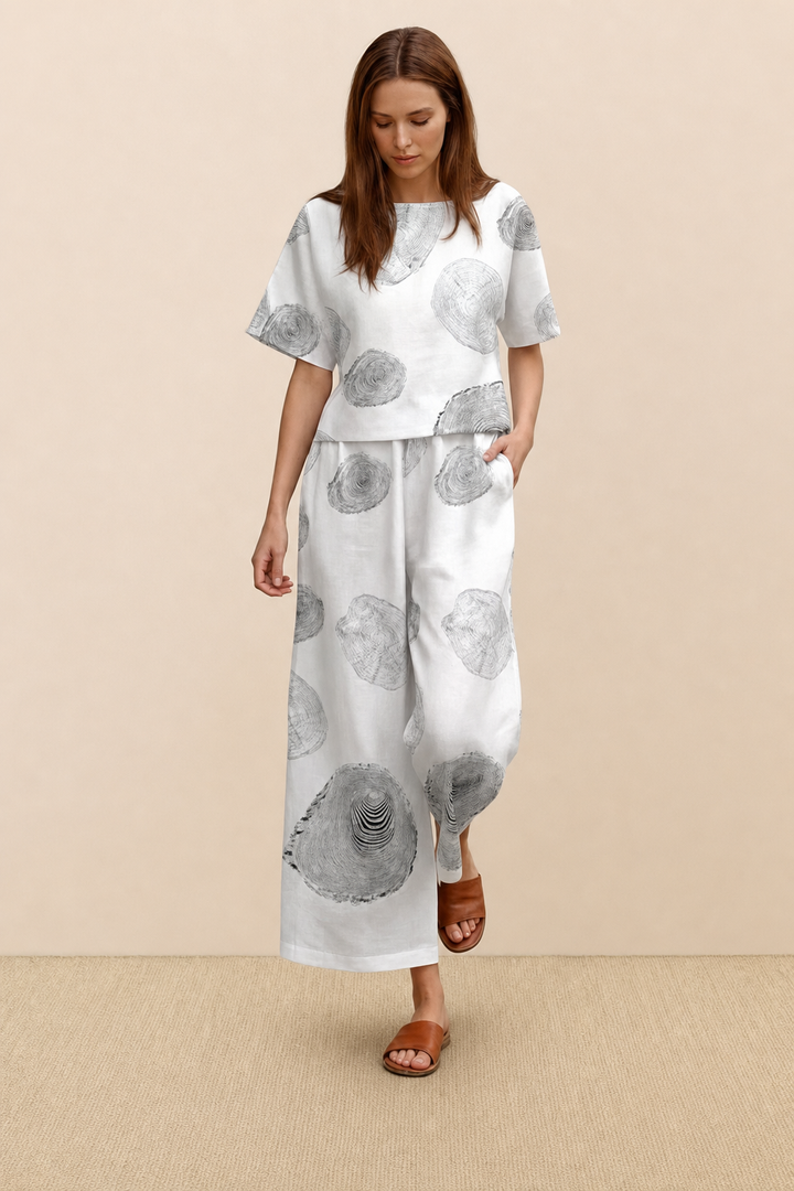 Bertille™ | Floral Two-Piece Wide-Leg Set