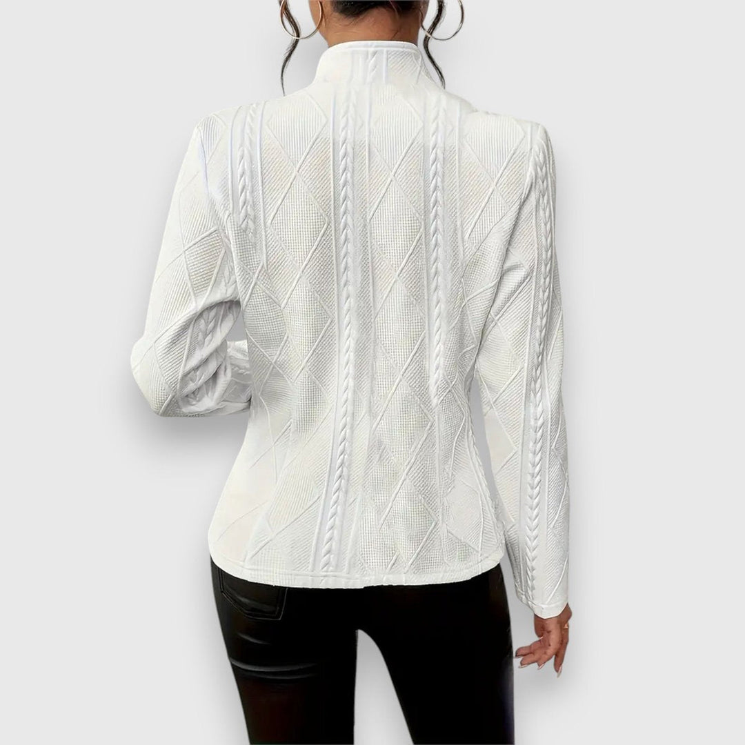 Loretta | Textured Button-Front Cardigan