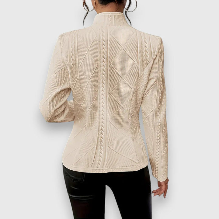 Loretta | Textured Button-Front Cardigan